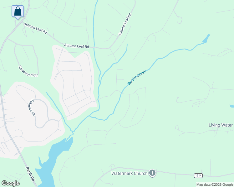 map of restaurants, bars, coffee shops, grocery stores, and more near Streamwood Road in Troutman