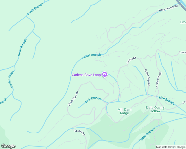 map of restaurants, bars, coffee shops, grocery stores, and more near 815 Hawk View Dr in Townsend