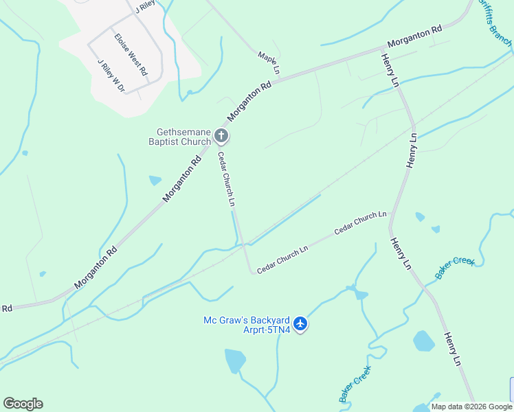 map of restaurants, bars, coffee shops, grocery stores, and more near 5348 Cedar Church Lane in Greenback