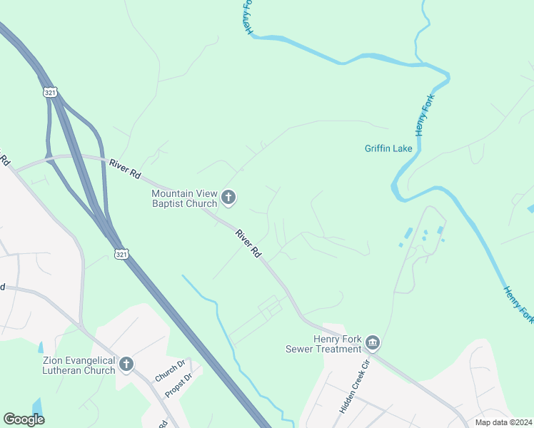 map of restaurants, bars, coffee shops, grocery stores, and more near 1609 Corral Drive in Hickory