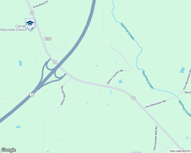 map of restaurants, bars, coffee shops, grocery stores, and more near 1855 North Carolina 42 in Asheboro