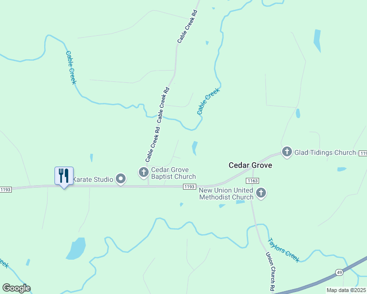 map of restaurants, bars, coffee shops, grocery stores, and more near 1093 Arrowstone Drive in Asheboro