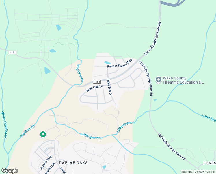 map of restaurants, bars, coffee shops, grocery stores, and more near 401 Sage Oak Lane in Holly Springs