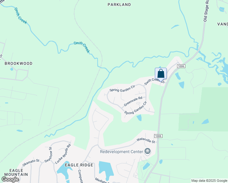 map of restaurants, bars, coffee shops, grocery stores, and more near 1109 North Spring Garden Circle in Raleigh