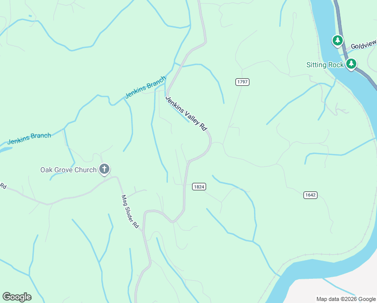 map of restaurants, bars, coffee shops, grocery stores, and more near 727 Jenkins Valley Road in Alexander