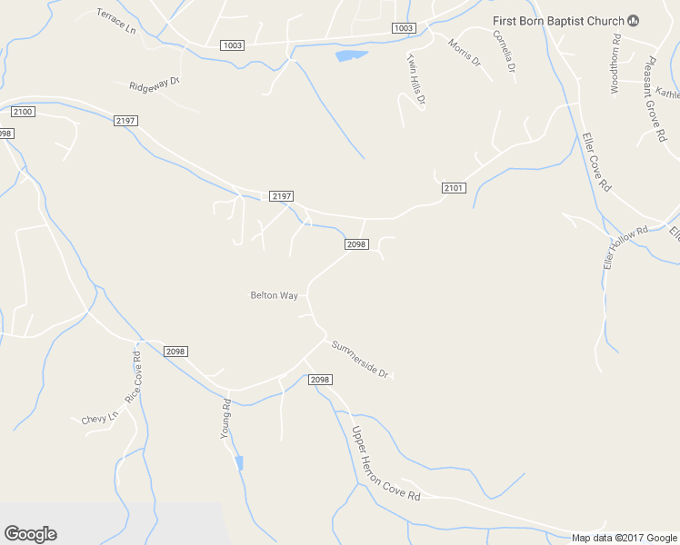 map of restaurants, bars, coffee shops, grocery stores, and more near 269 Herron Cove Road in Weaverville