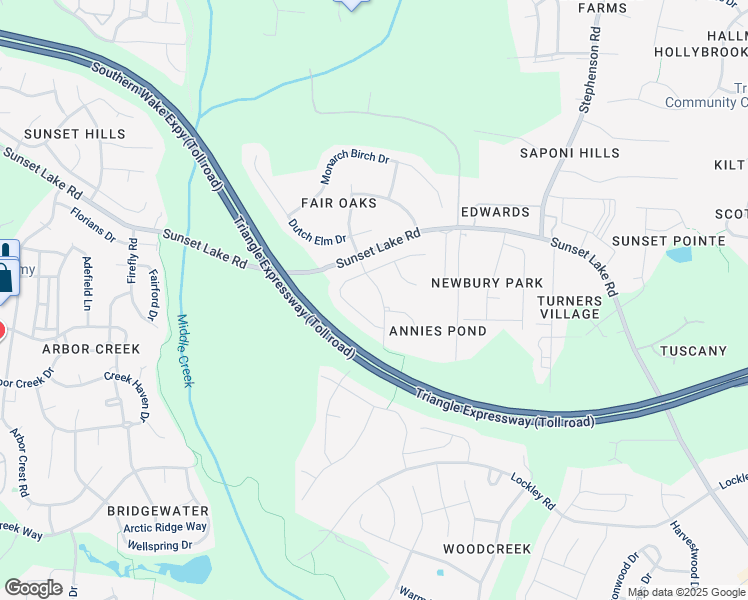map of restaurants, bars, coffee shops, grocery stores, and more near 212 River Falls Drive in Apex