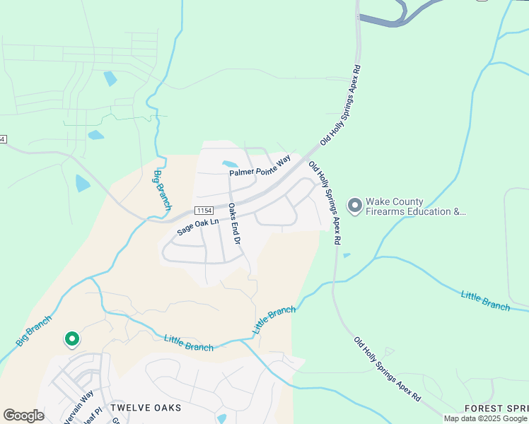 map of restaurants, bars, coffee shops, grocery stores, and more near 233 Sage Oak Lane in Holly Springs