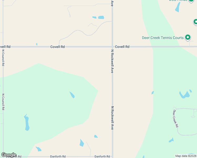 map of restaurants, bars, coffee shops, grocery stores, and more near 20201A North Rockwell Avenue in Edmond