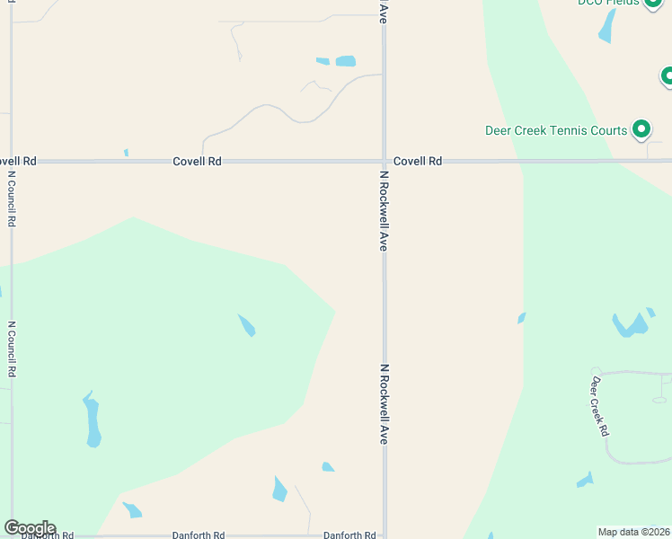 map of restaurants, bars, coffee shops, grocery stores, and more near 20201A North Rockwell Avenue in Edmond