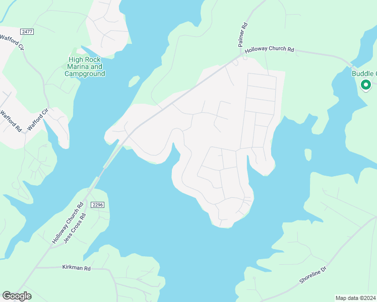 map of restaurants, bars, coffee shops, grocery stores, and more near 586 High Rock Shores Drive in Lexington