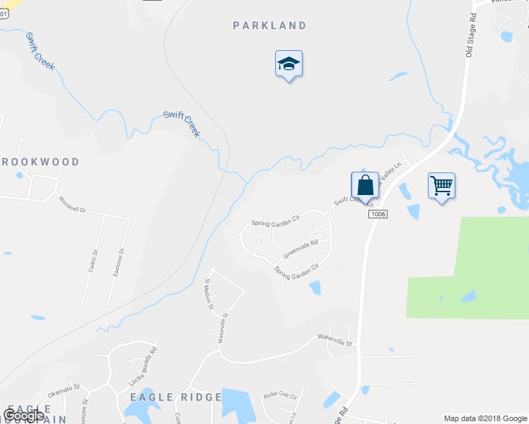 map of restaurants, bars, coffee shops, grocery stores, and more near 1108 Rainbow Ridge Court in Raleigh