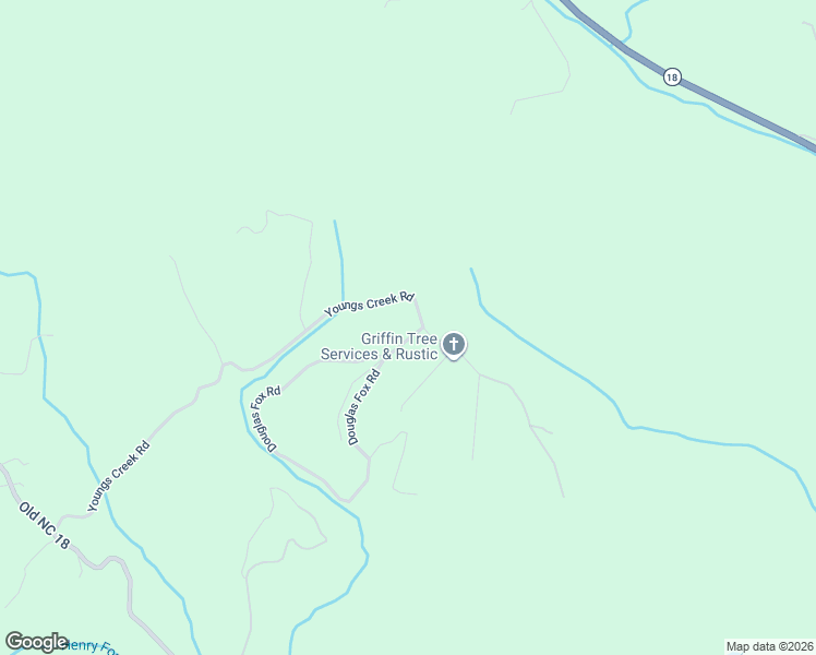 map of restaurants, bars, coffee shops, grocery stores, and more near 4810 Ganung Drive in Morganton