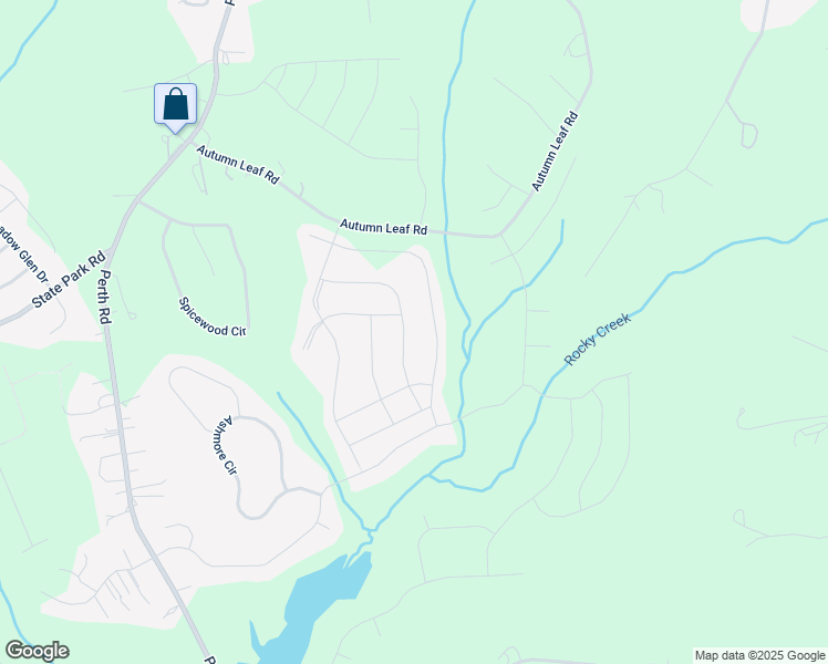map of restaurants, bars, coffee shops, grocery stores, and more near 157 Rooster Tail Lane in Troutman