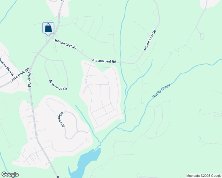 map of restaurants, bars, coffee shops, grocery stores, and more near 157 Rooster Tail Lane in Troutman