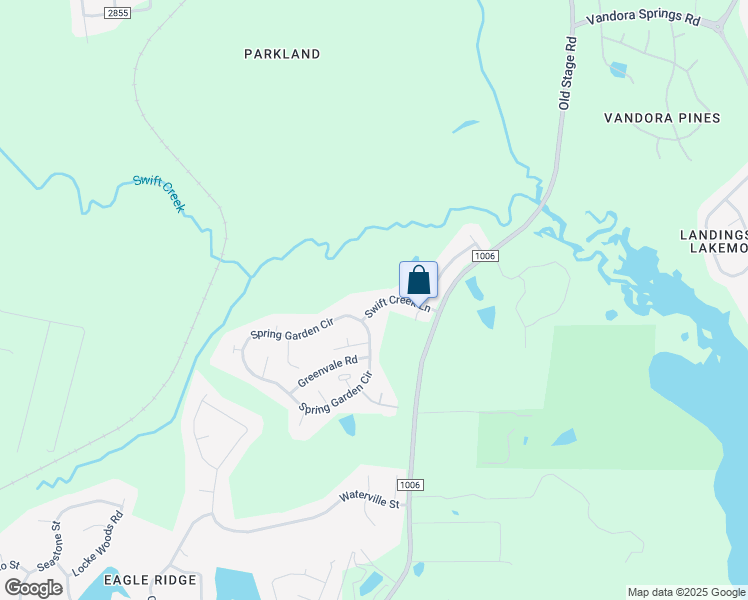 map of restaurants, bars, coffee shops, grocery stores, and more near 1030 Swift Creek Lane in Raleigh