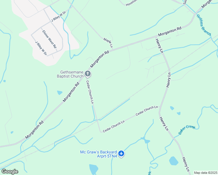 map of restaurants, bars, coffee shops, grocery stores, and more near 5280 Morganton Boulevard in Greenback