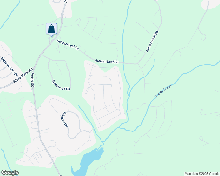 map of restaurants, bars, coffee shops, grocery stores, and more near 154 Rooster Tail Lane in Troutman