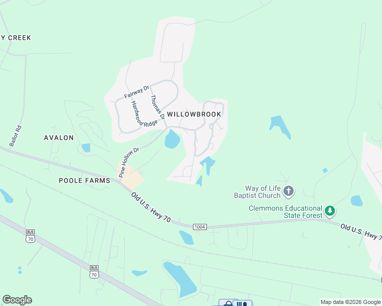 map of restaurants, bars, coffee shops, grocery stores, and more near 2032 Willow Hill Lane in Clayton