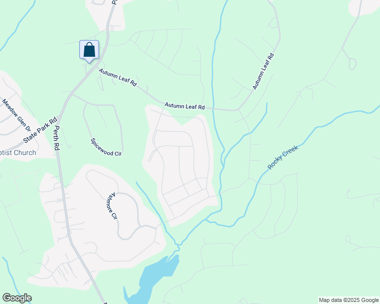 map of restaurants, bars, coffee shops, grocery stores, and more near 154 Rooster Tail Lane in Troutman