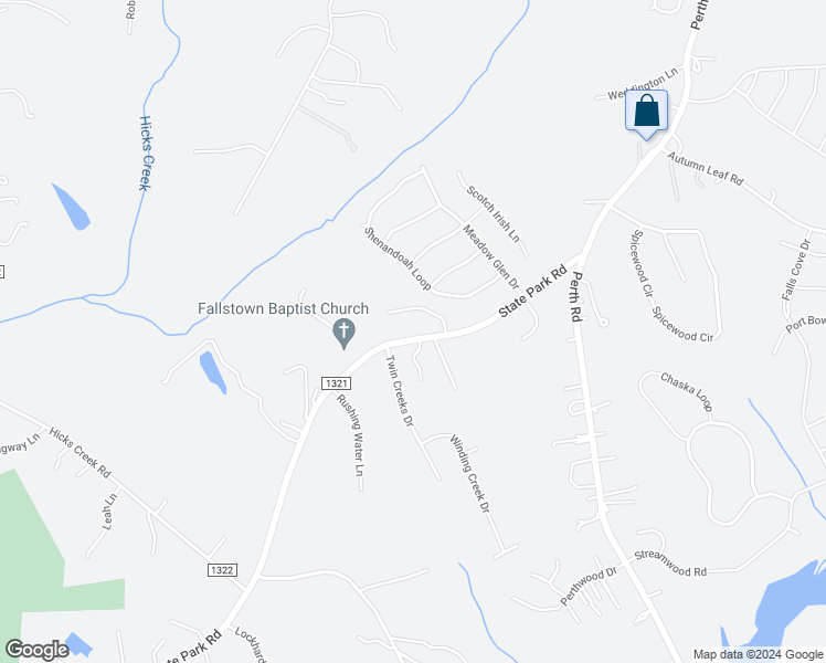 map of restaurants, bars, coffee shops, grocery stores, and more near 206 State Park Road in Troutman