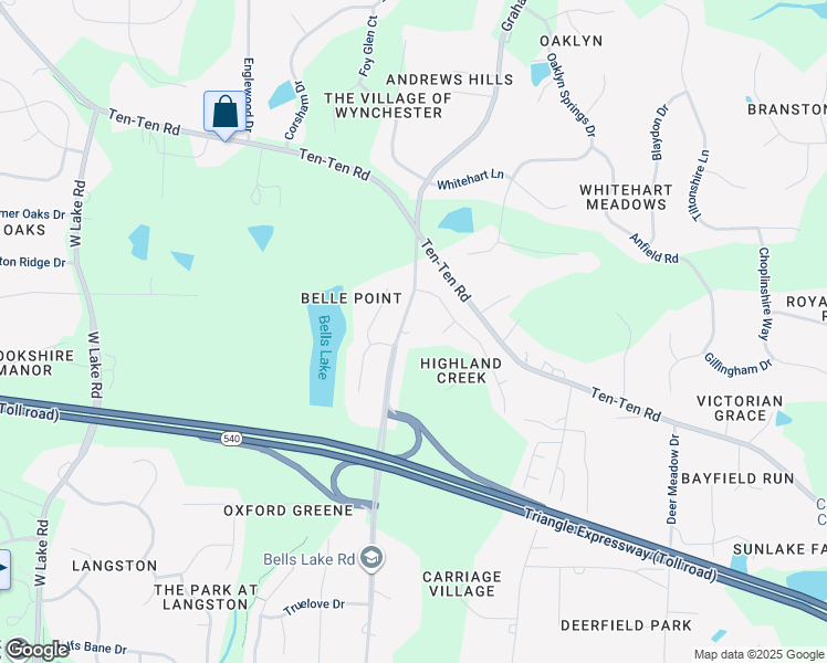 map of restaurants, bars, coffee shops, grocery stores, and more near 3004 Geiger Circle in Apex