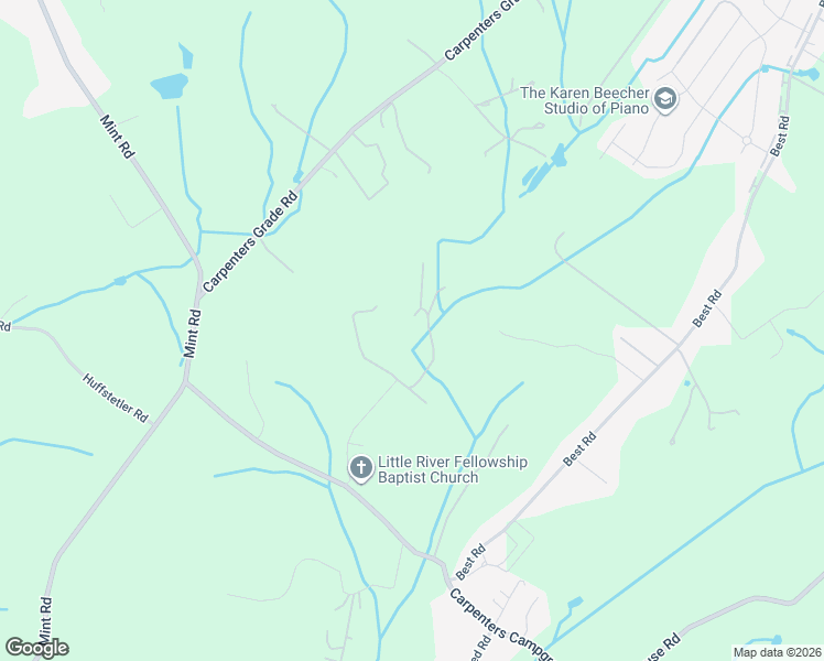 map of restaurants, bars, coffee shops, grocery stores, and more near 1425 Carpenters School Road in Maryville