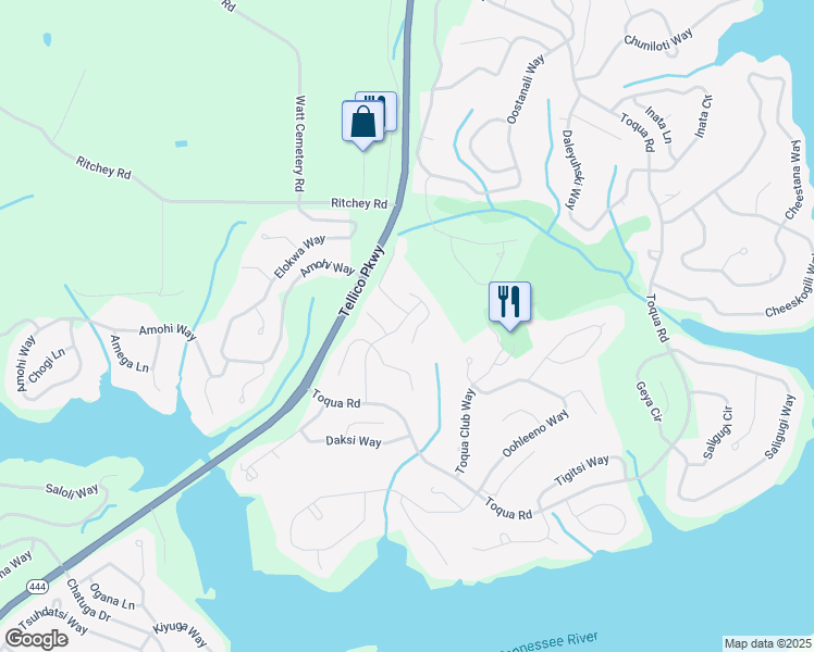 map of restaurants, bars, coffee shops, grocery stores, and more near 118 Agoli Way in Loudon