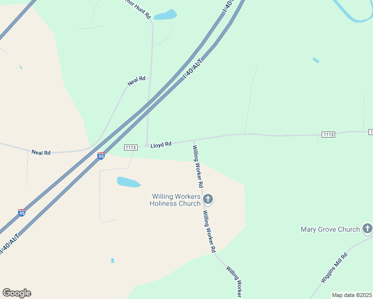 map of restaurants, bars, coffee shops, grocery stores, and more near 6500-6582 Willing Worker Road in Lucama