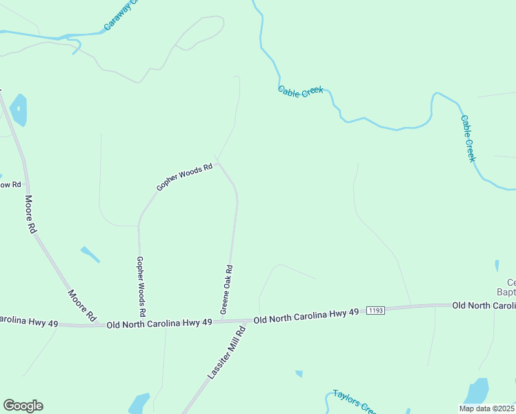 map of restaurants, bars, coffee shops, grocery stores, and more near 1499 Greene Oak Road in Asheboro
