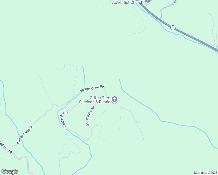 map of restaurants, bars, coffee shops, grocery stores, and more near 4810 Ganung Drive in Morganton