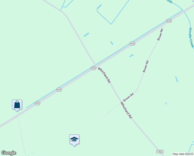 map of restaurants, bars, coffee shops, grocery stores, and more near 862 North Carolina 903 in Greenville