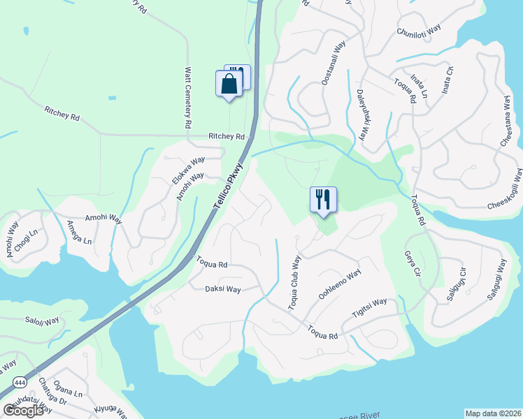 map of restaurants, bars, coffee shops, grocery stores, and more near 122 Agoli Way in Loudon