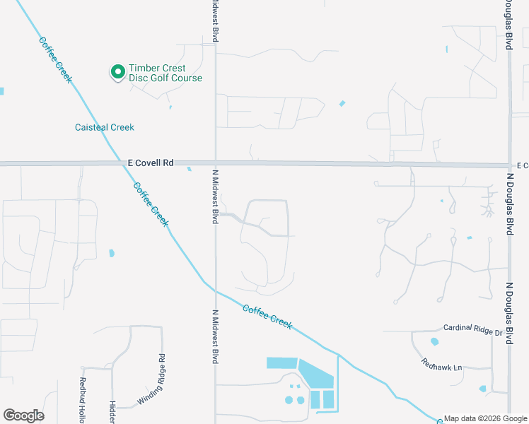 map of restaurants, bars, coffee shops, grocery stores, and more near 7309 Thunder Canyon Avenue in Edmond