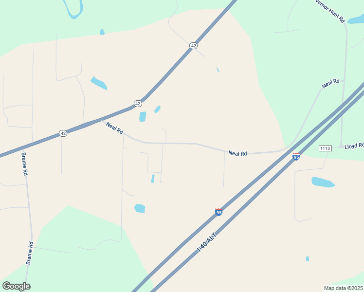 map of restaurants, bars, coffee shops, grocery stores, and more near 7149 Neal Road in Lucama