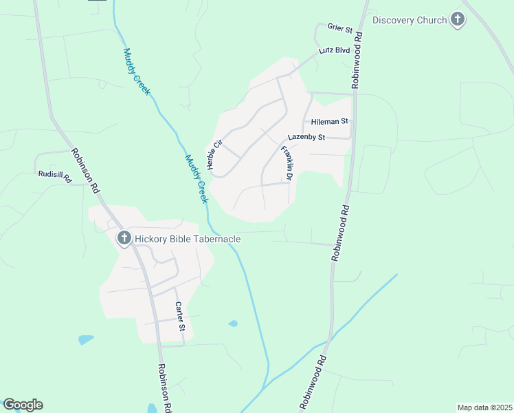 map of restaurants, bars, coffee shops, grocery stores, and more near 1604 Lazenby Street in Newton