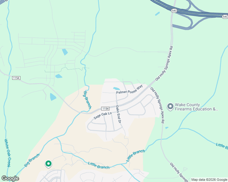 map of restaurants, bars, coffee shops, grocery stores, and more near 140 Palmer Pointe Way in Holly Springs