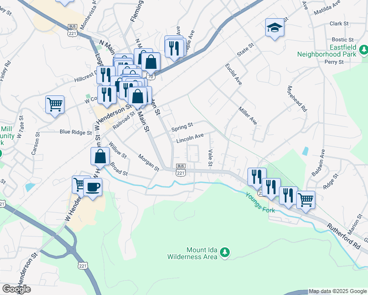 map of restaurants, bars, coffee shops, grocery stores, and more near 87 Lincoln Avenue in Marion