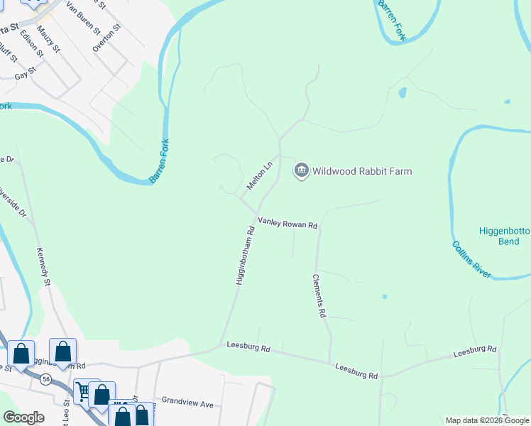 map of restaurants, bars, coffee shops, grocery stores, and more near 29 Vanley Rowan Road in McMinnville