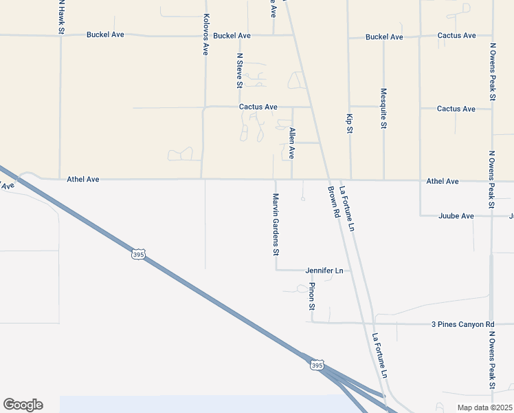 map of restaurants, bars, coffee shops, grocery stores, and more near 7165 Athel Avenue in Inyokern