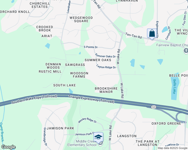 map of restaurants, bars, coffee shops, grocery stores, and more near 3432 Hardwood Drive in Apex