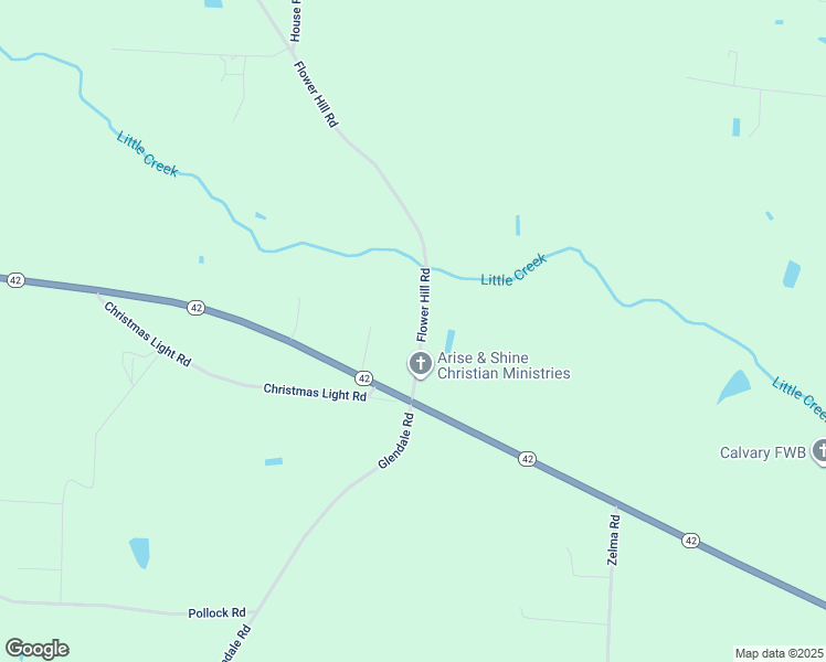 map of restaurants, bars, coffee shops, grocery stores, and more near 5511 Flower Hill Road in Kenly