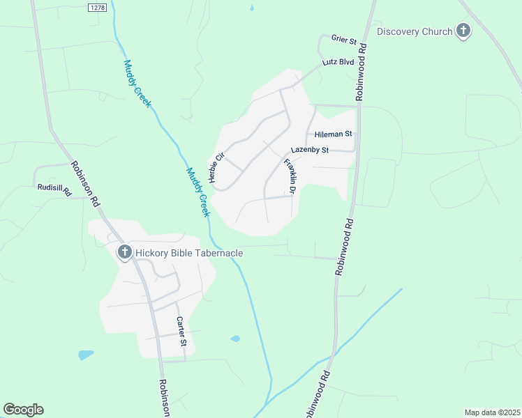 map of restaurants, bars, coffee shops, grocery stores, and more near 1624 Lazenby Street in Newton