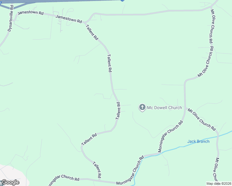 map of restaurants, bars, coffee shops, grocery stores, and more near 4949 Tallent Road in Morganton