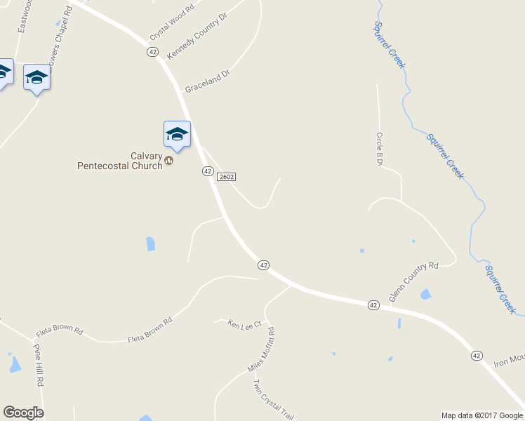 map of restaurants, bars, coffee shops, grocery stores, and more near 1758 Old Buffalo Ford Road in Asheboro