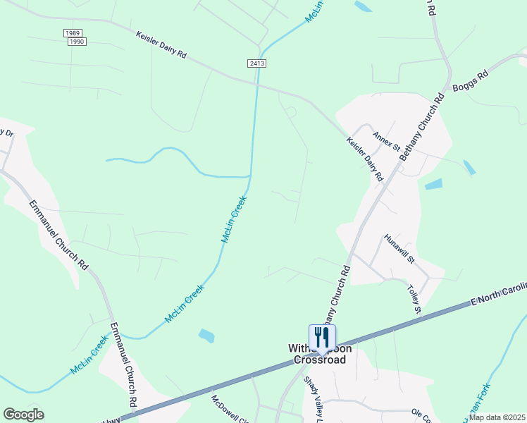 map of restaurants, bars, coffee shops, grocery stores, and more near 1637 Zebulon Dr in Conover