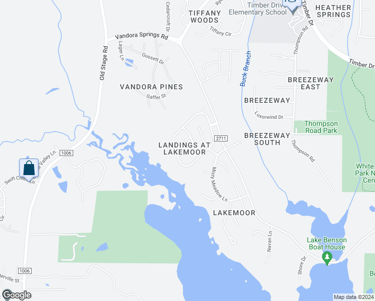 map of restaurants, bars, coffee shops, grocery stores, and more near 100 Foggy Morning Court in Garner