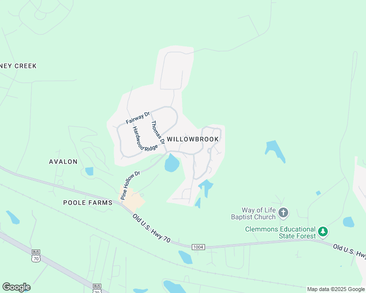map of restaurants, bars, coffee shops, grocery stores, and more near 3509 Willowtree Lane in Clayton