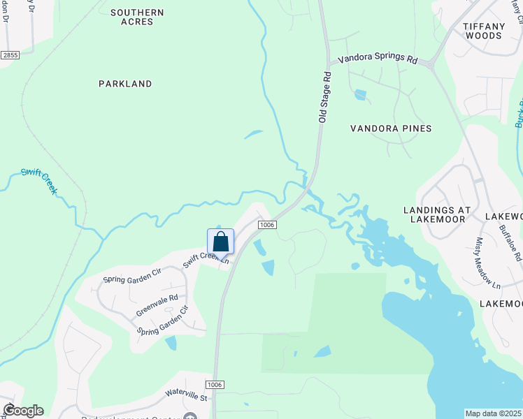 map of restaurants, bars, coffee shops, grocery stores, and more near 7105 Gentle Springs Court in Raleigh