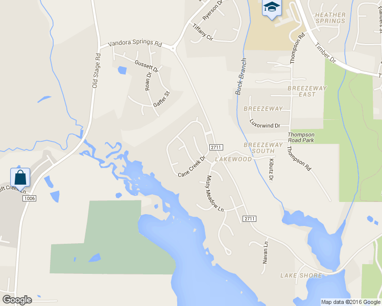 map of restaurants, bars, coffee shops, grocery stores, and more near 2309 Moon Water Way in Garner